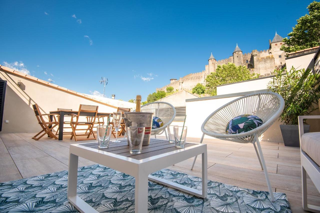 Апартаменты La Terrasse De La Tour Pinte. Каркассон Экстерьер фото